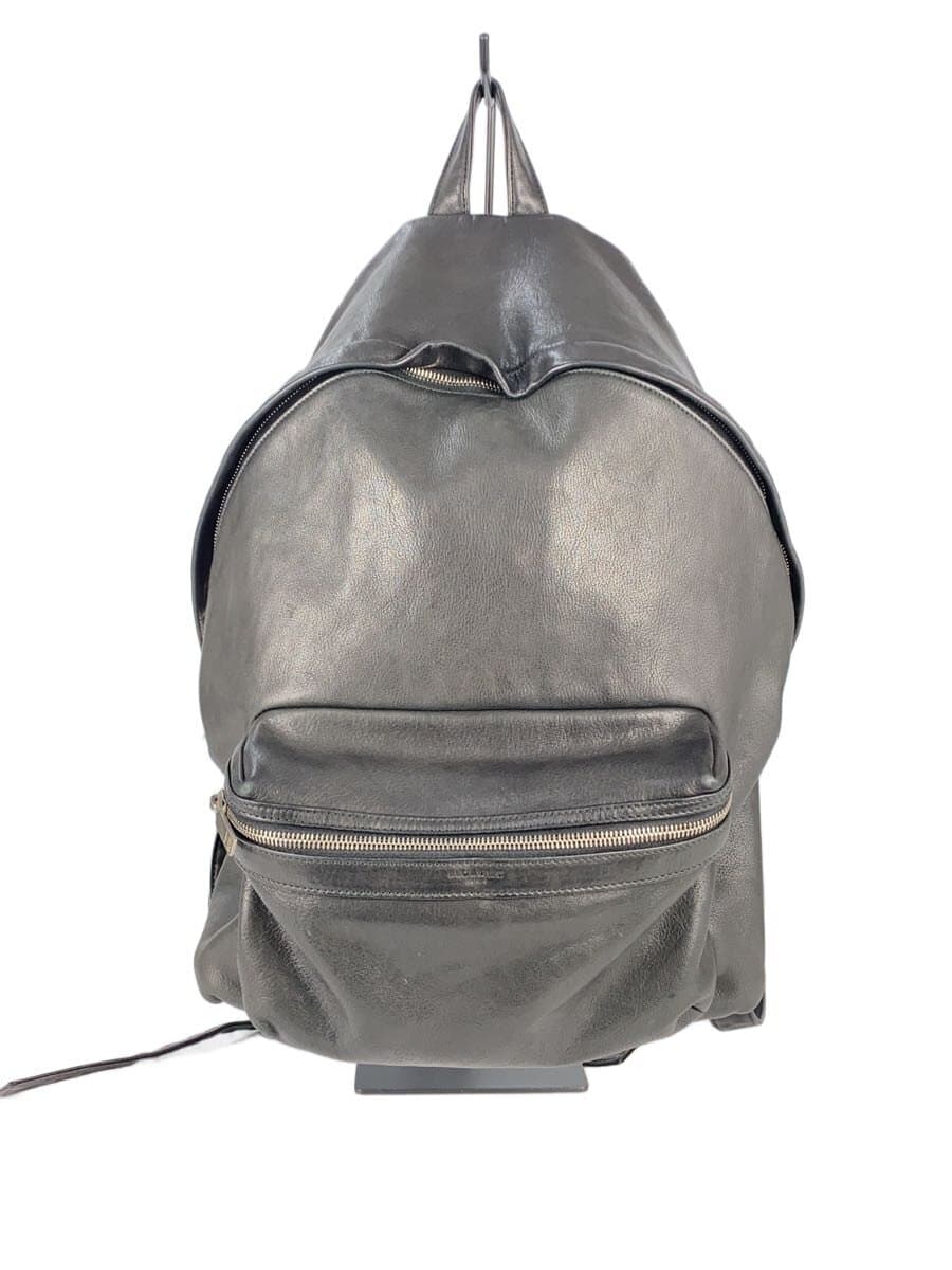 SAINT LAURENT City Backpack Leather BLK