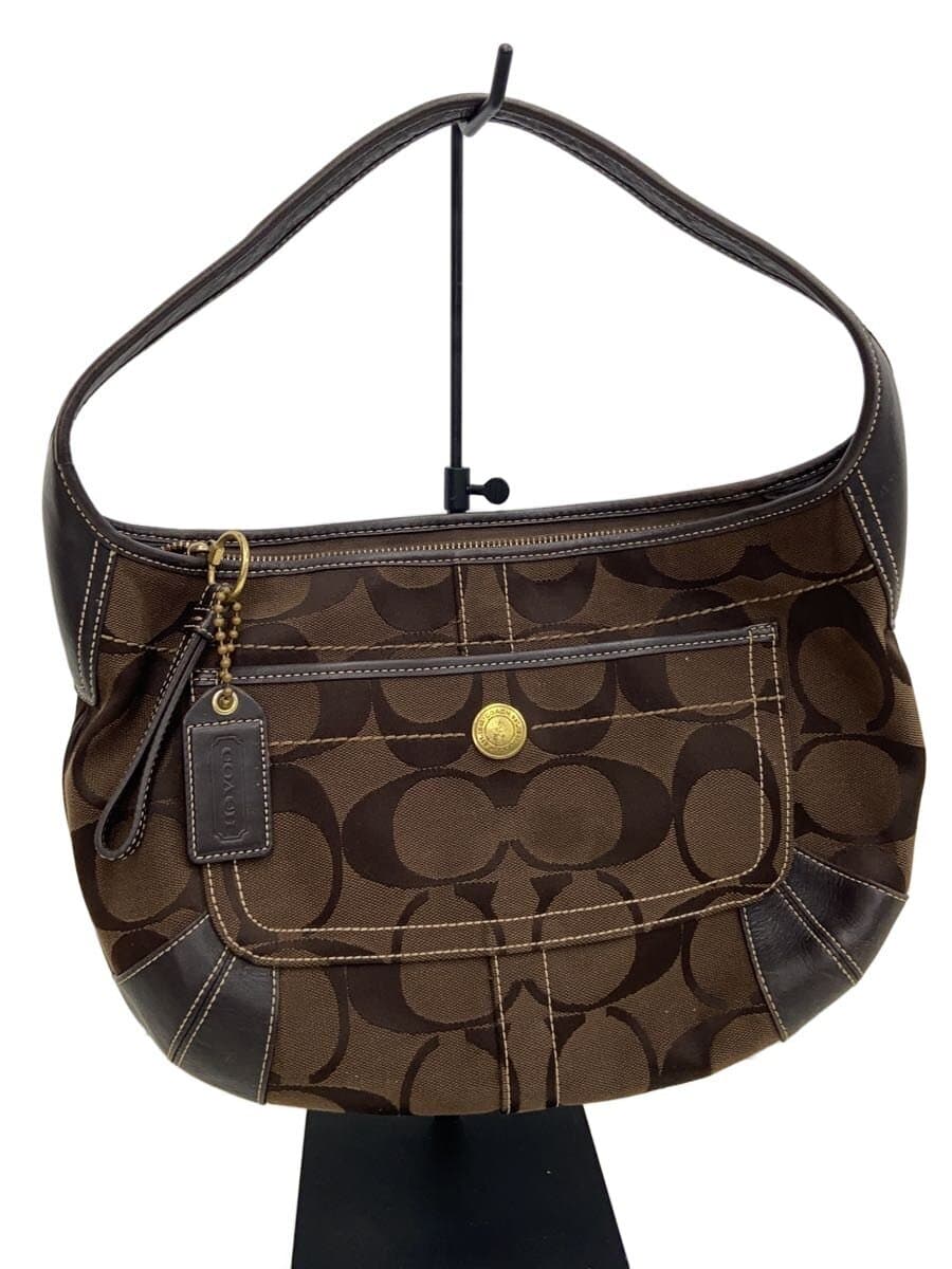 COACH Tote Bag Canvas BRW All Over Pattern F11290