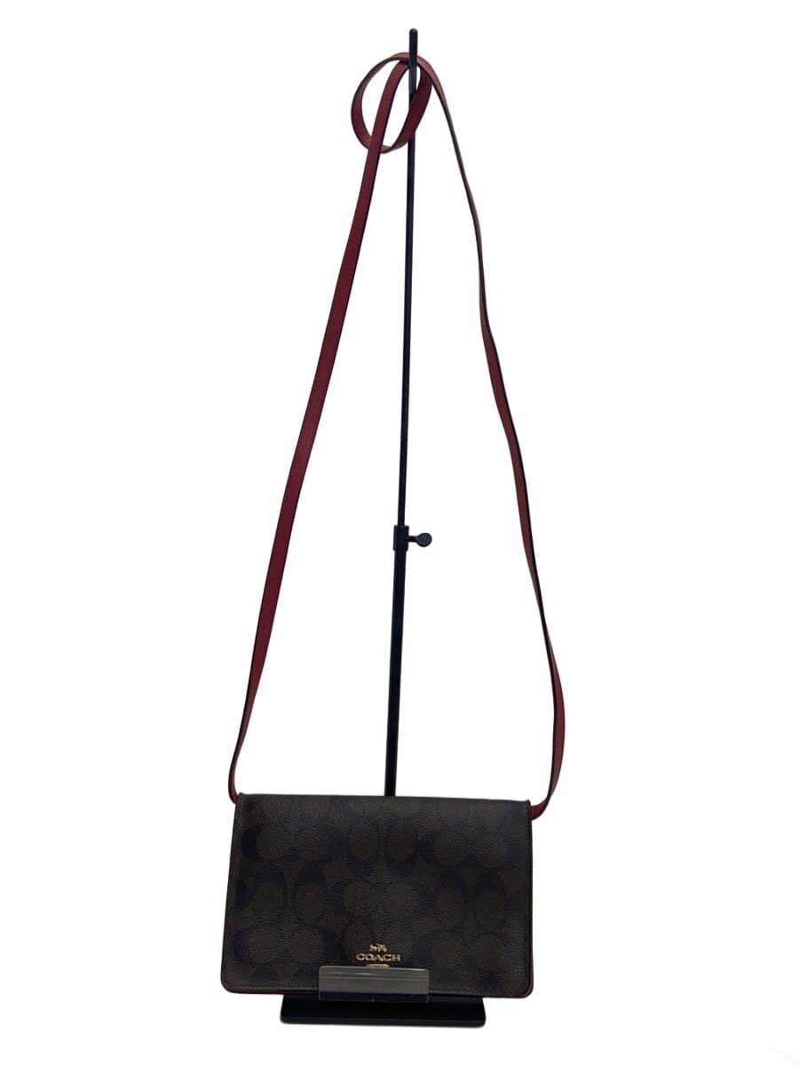 COACH Shoulder Bag PVC BRW All Over Pattern F76769