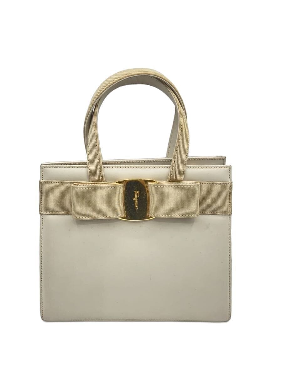 Salvatore Ferragamo Vara Ribbon Handbag Leather CRM