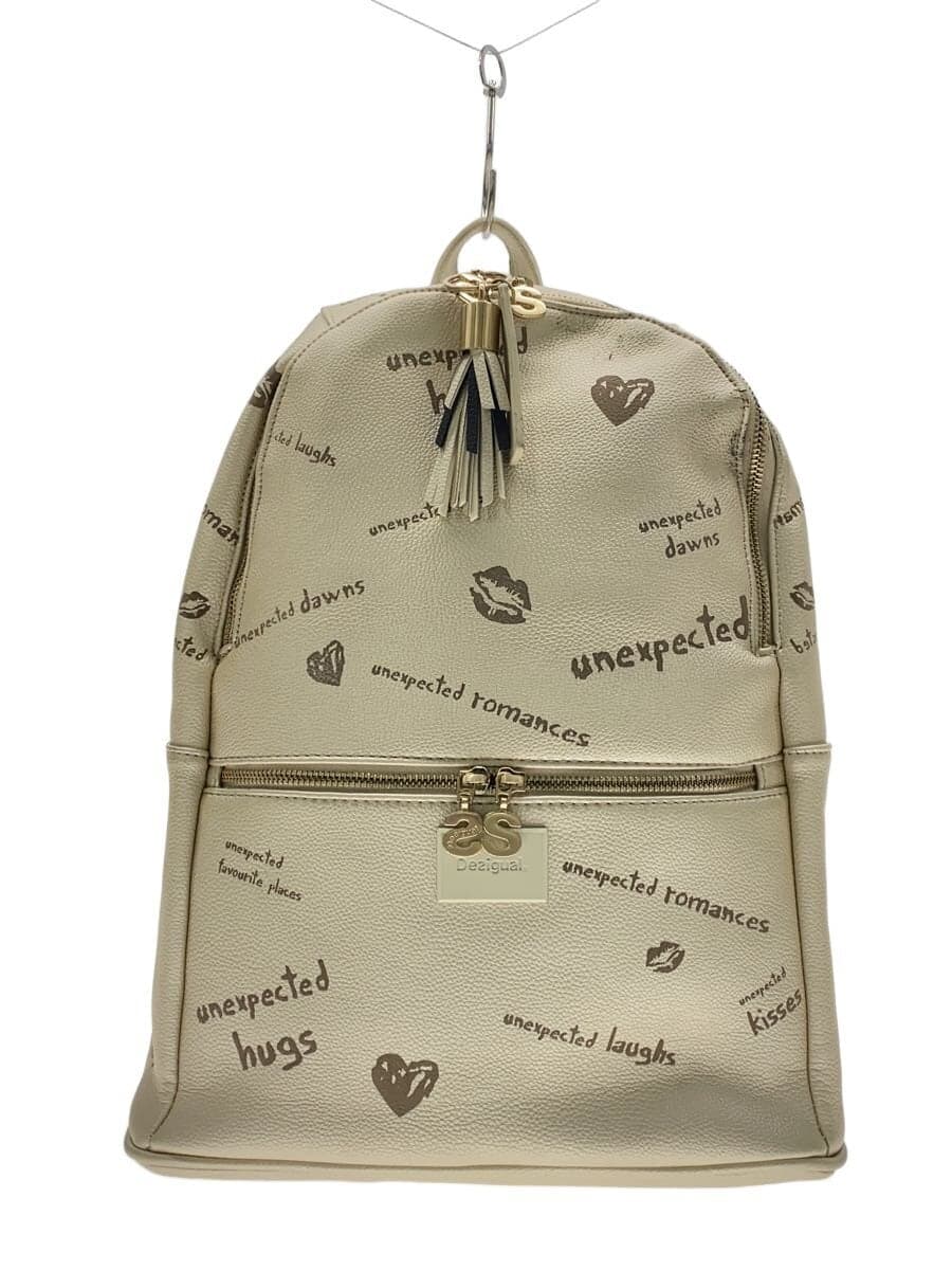 Desigual Backpack -- BEG All-over print 18SAXPHT