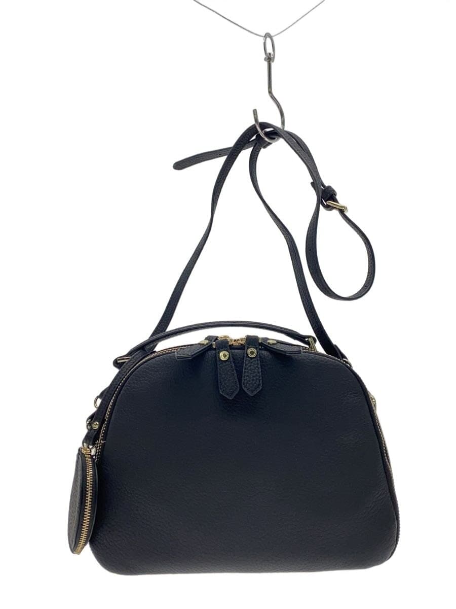 HAYNI Shoulder Bag Leather Black Solid Color