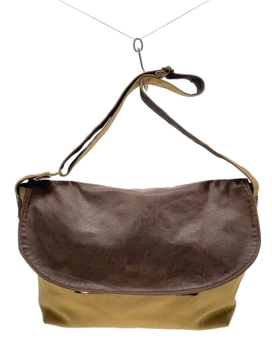 Jas-M.B. Shoulder Bag Made in the UK Canvas BEG