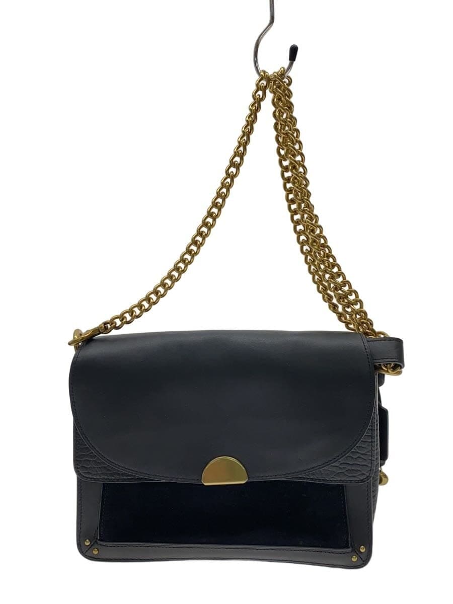 COACH Shoulder Bag Leather BLK 73547
