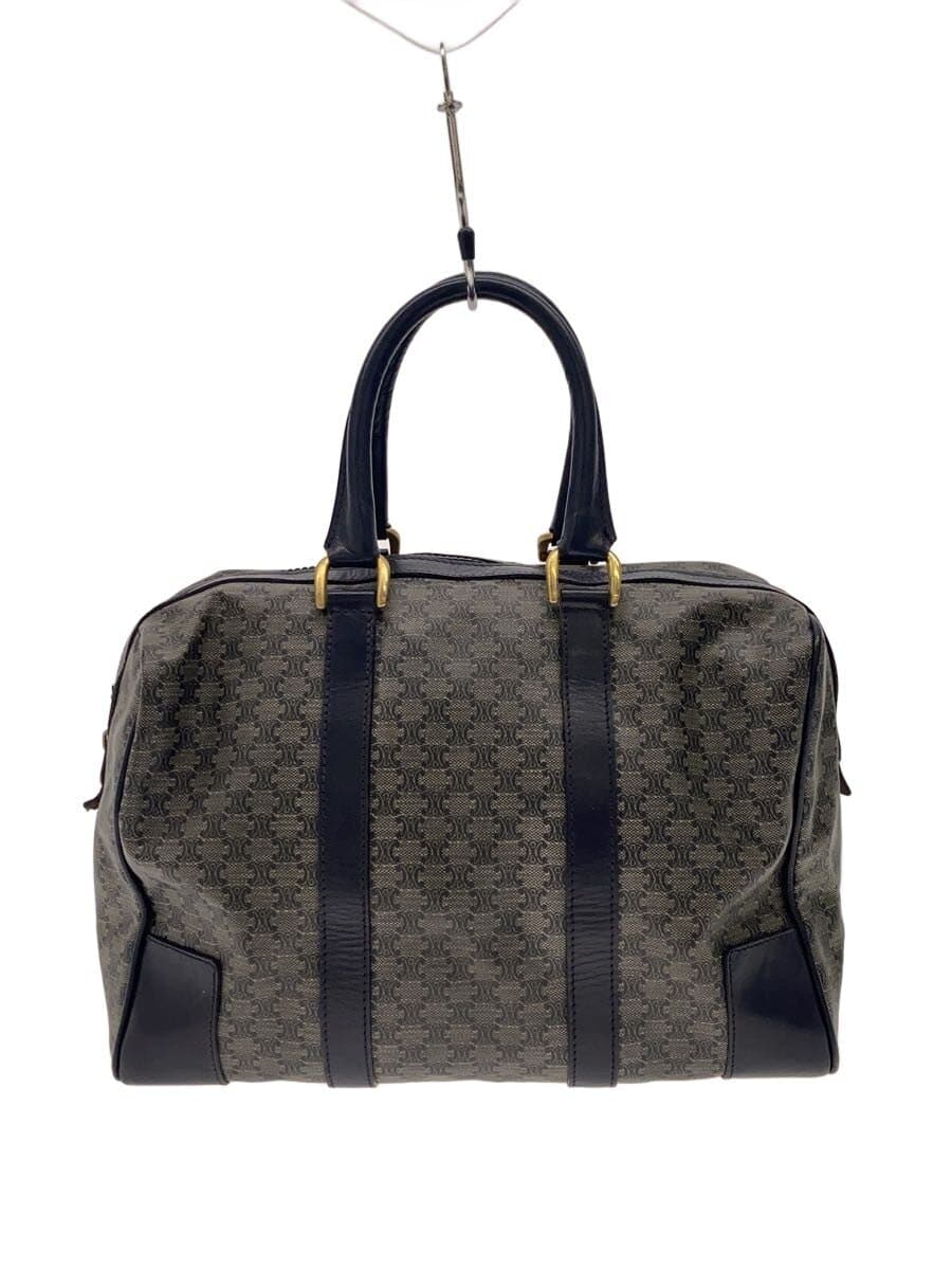 CELINE Triomphe Hardware OLD Handbag PVC NVY All Over Pattern