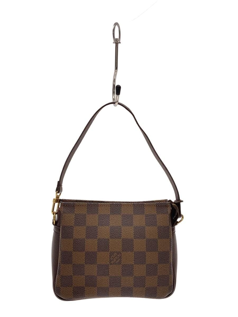 LOUIS VUITTON Trousse Makeup _Damier Ebene PVC BRW All Over Pattern
