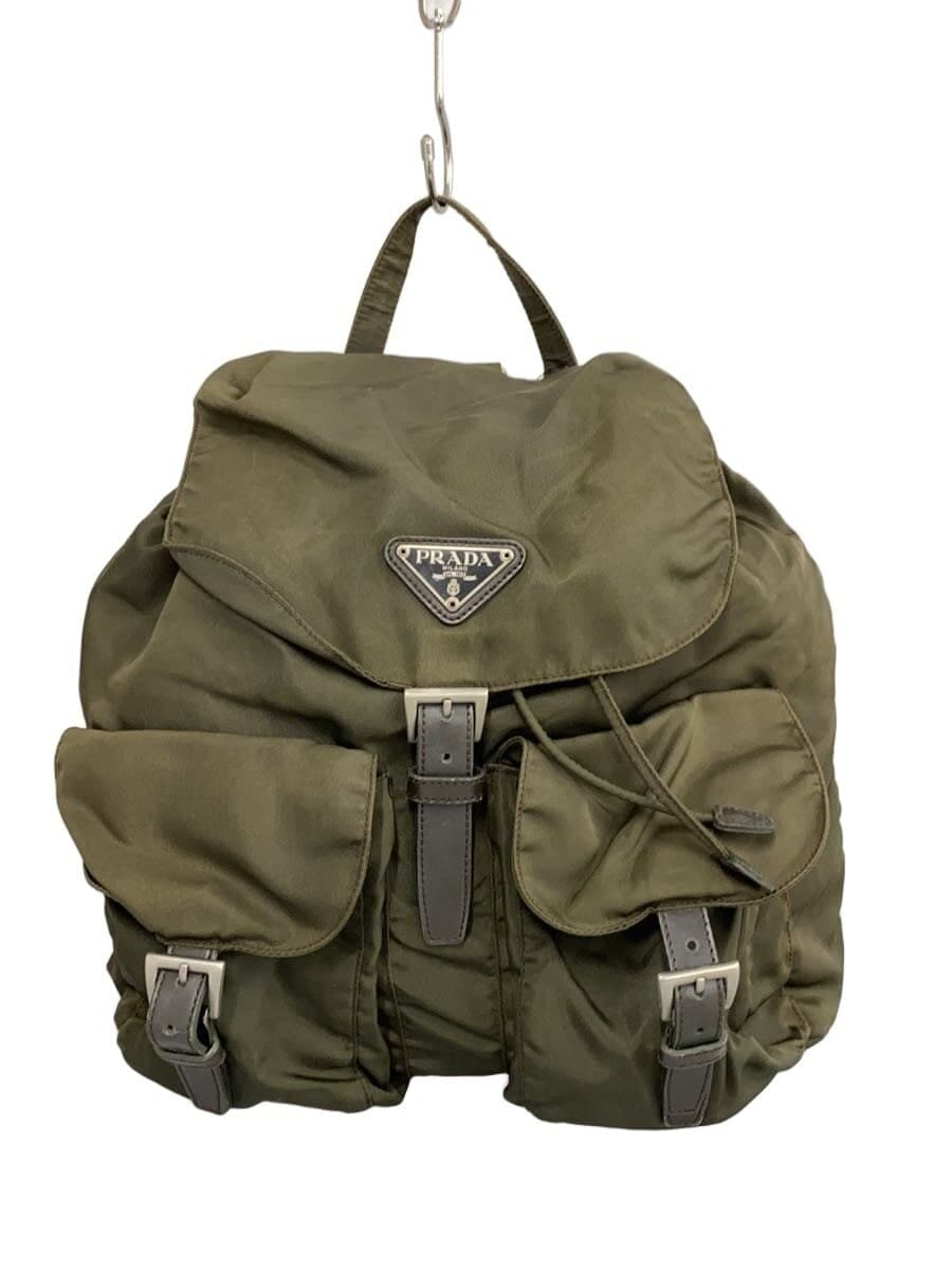 PRADA Backpack Nylon KHK BZ2811