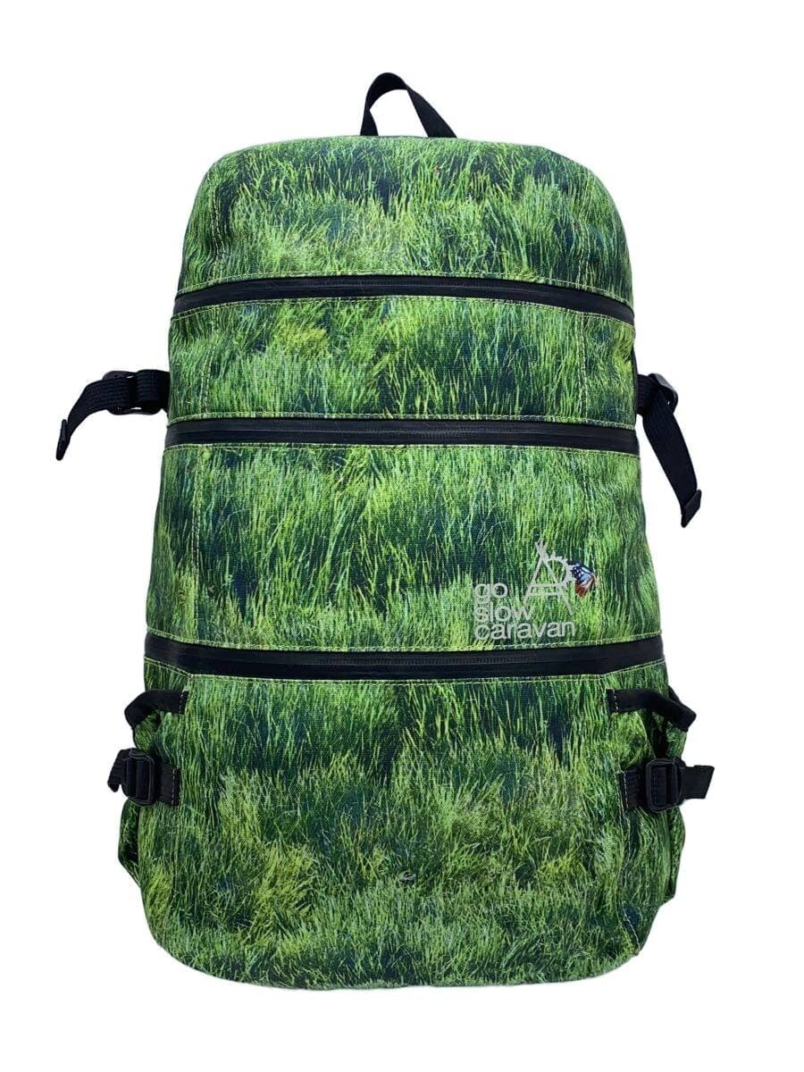 GO SLOW CARAVAN Backpack GRN All Over Pattern