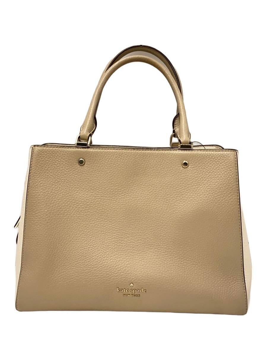 kate spade new york Shoulder Bag Leather BEG Solid