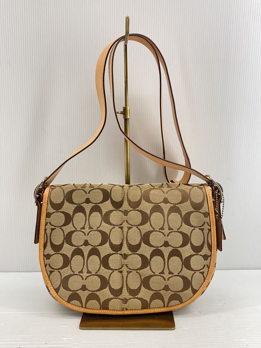 COACH Shoulder Bag BEG All Over Pattern 6842