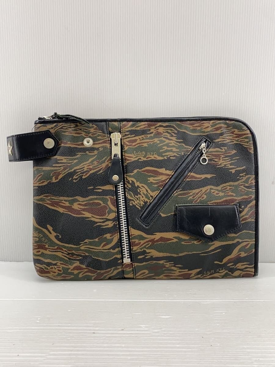 Schott Second Bag KHK Camouflage Long Wallet