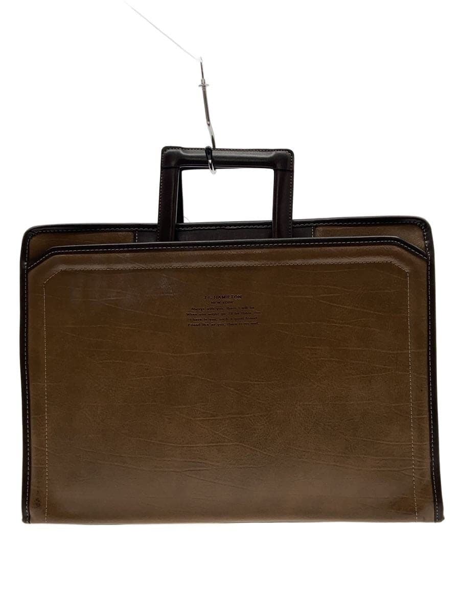 HAMILTON Briefcase Leather BRW Solid