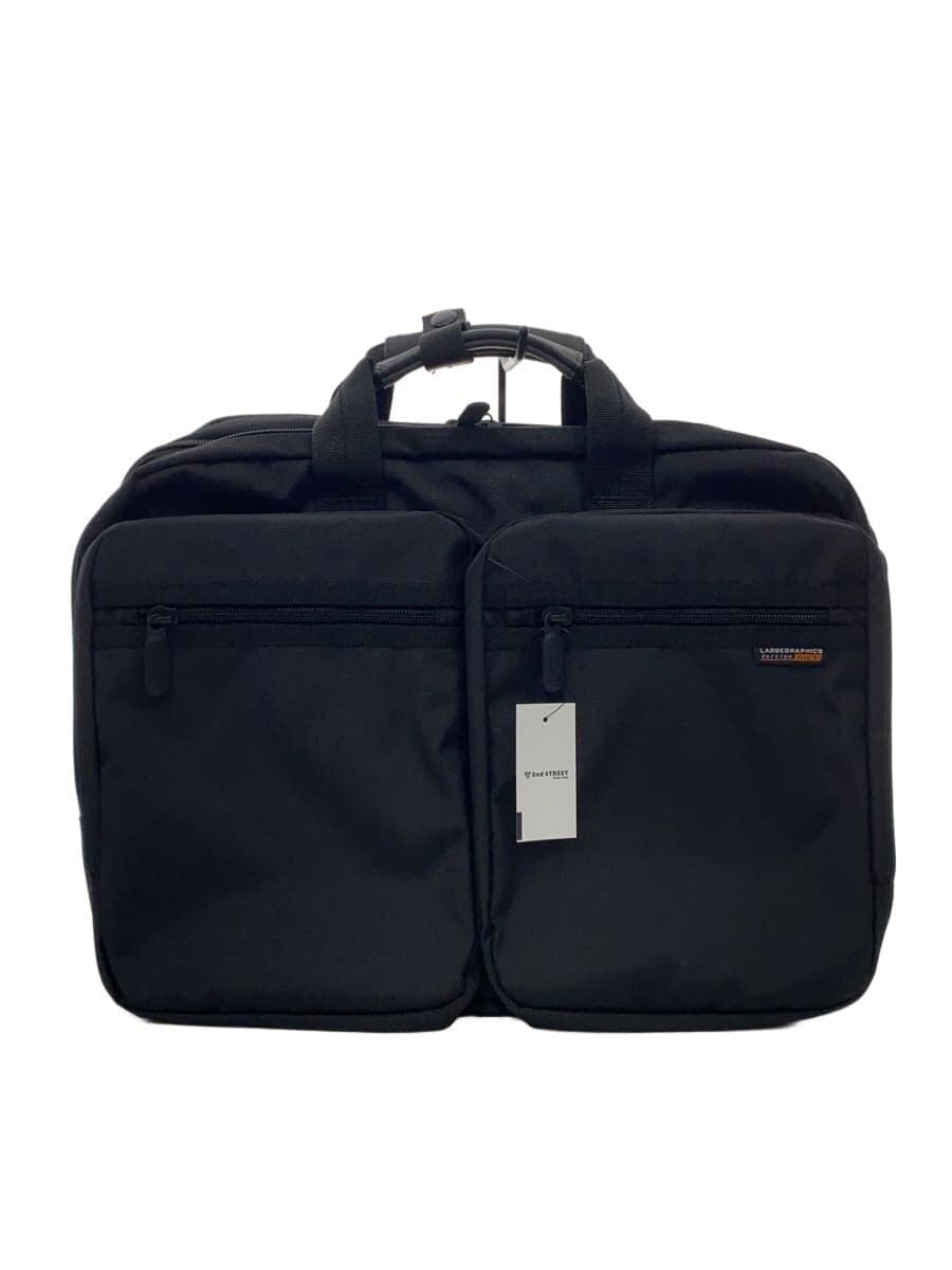 SANWA SUPPLY3-Way Briefcase BLK Solid Business Bag LARGEGRAPHICS