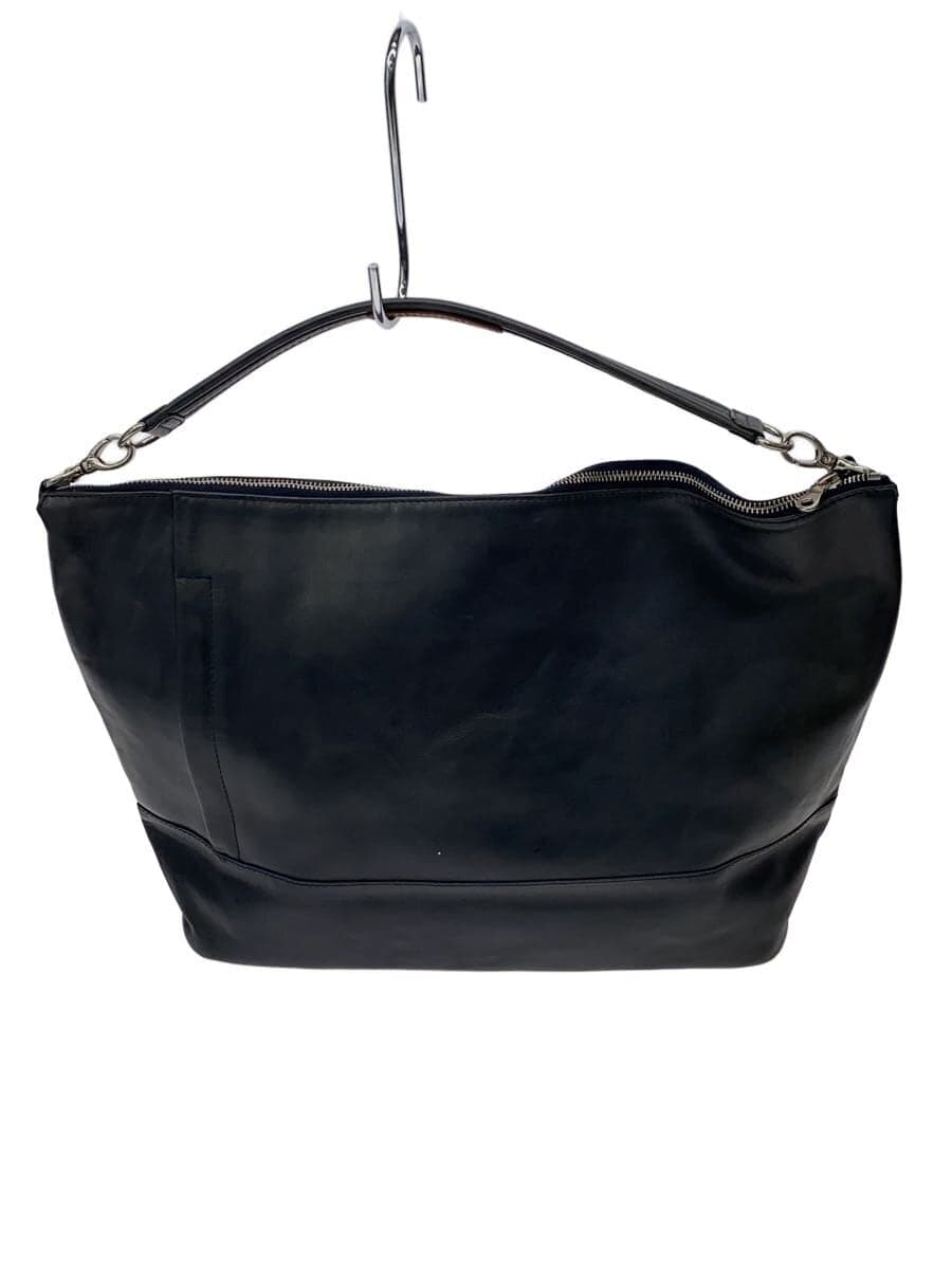 SHIPS Tote Bag Leather Black