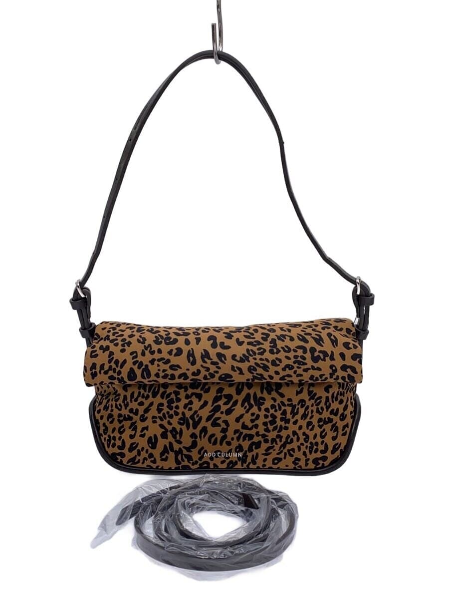 ADD CULUMNROLLA S LEOPARD Shoulder Bag Polyester Brown Leopard A25W02B422