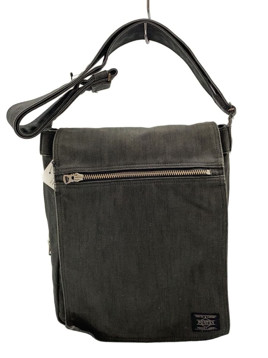 PORTERSMOKY SHOULDER BAG Canvas GRY 592-07628 Slight scratches present