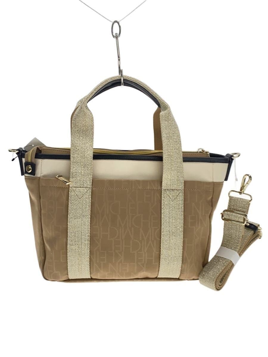 MICHEL KLEIN Shoulder Bag BEG All Over Pattern