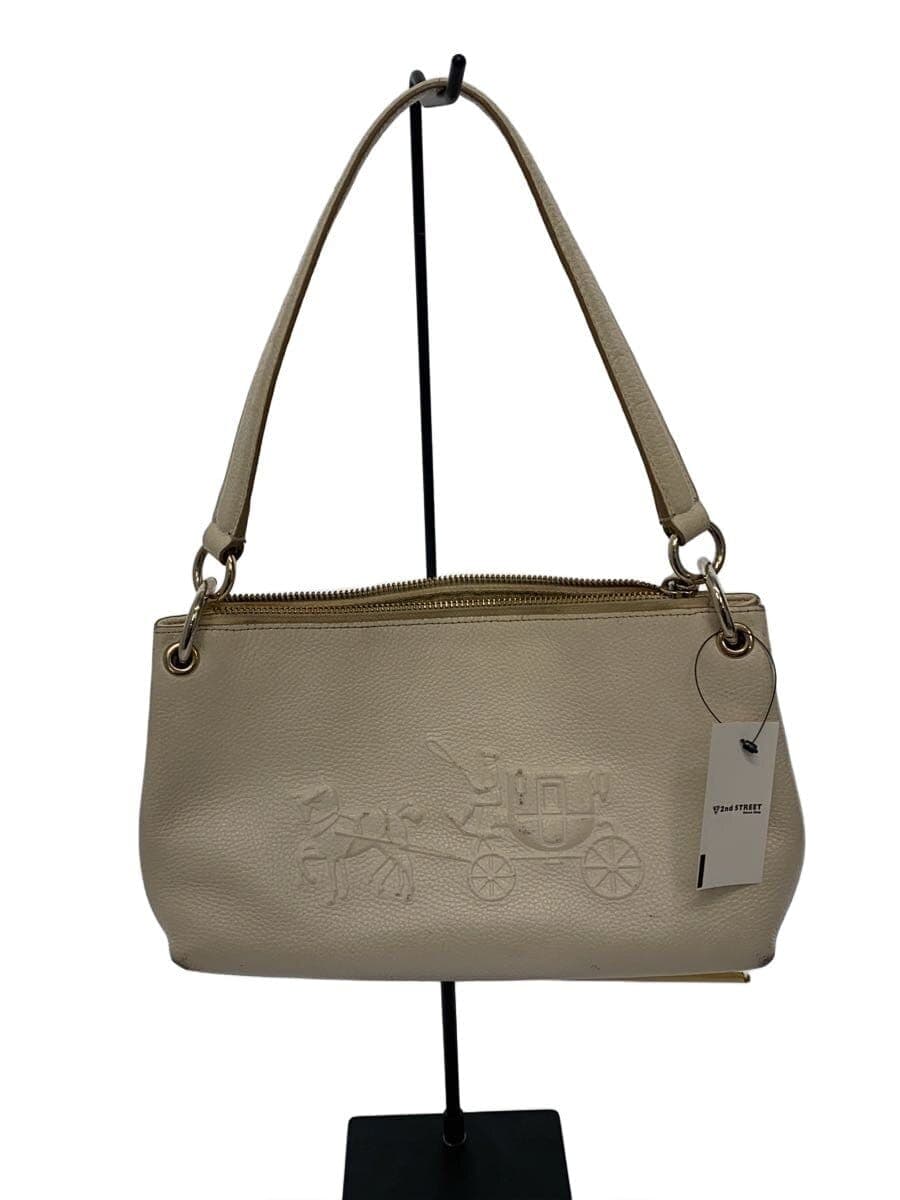 COACH Shoulder Bag_All Leather Leather WHT 33521