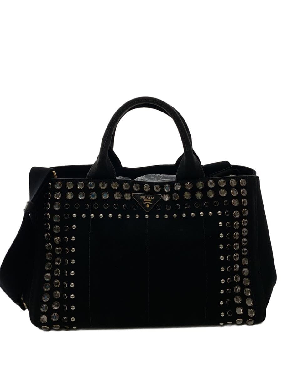 PRADACANAPA 2-Way Shoulder Bag Canvas BLK B24390