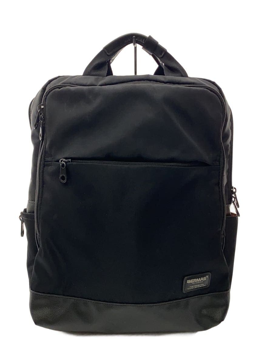 BERMAS Backpack Nylon Black Plain