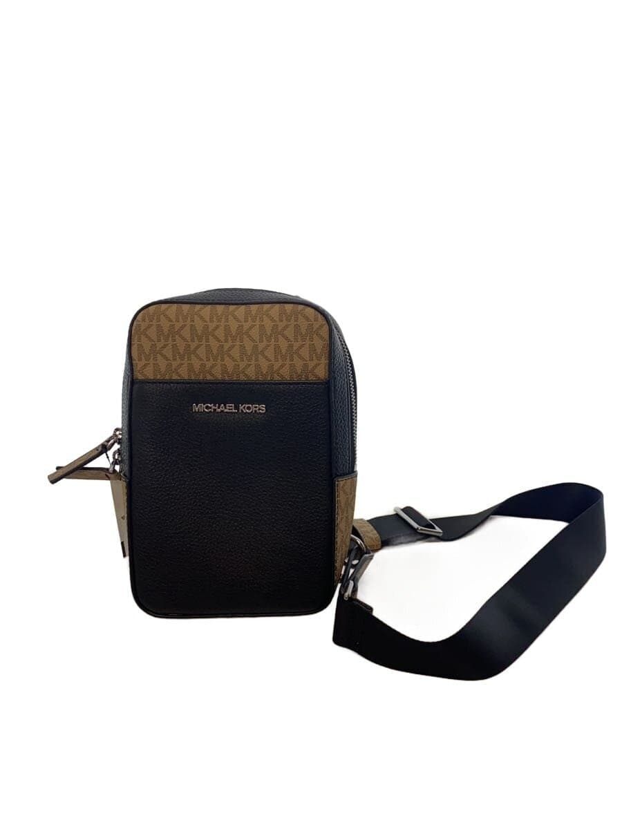 MICHAEL KORS Shoulder Bag PVC BLK All Over Pattern DC-2406