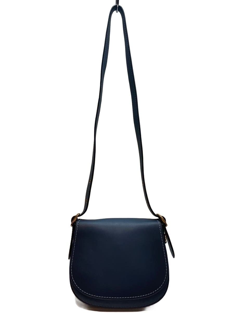 COACH Saddle Bag Leather BLU