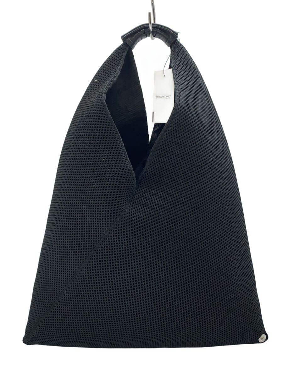 MM6 Triangle Japanese Mesh Tote Bag Polyester Black