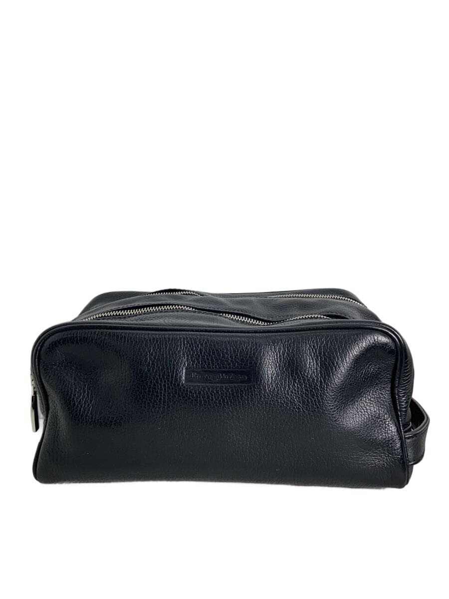 Ermenegildo Zegna Second Bag Black Clutch Bag