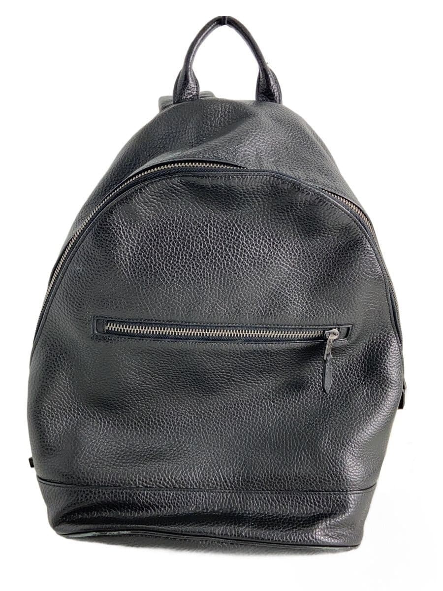 COACH Backpack Leather Black Solid f1921-f72510 Corner Scuff