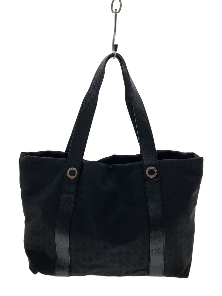 BVLGARI Logomania Tote Bag Canvas Black