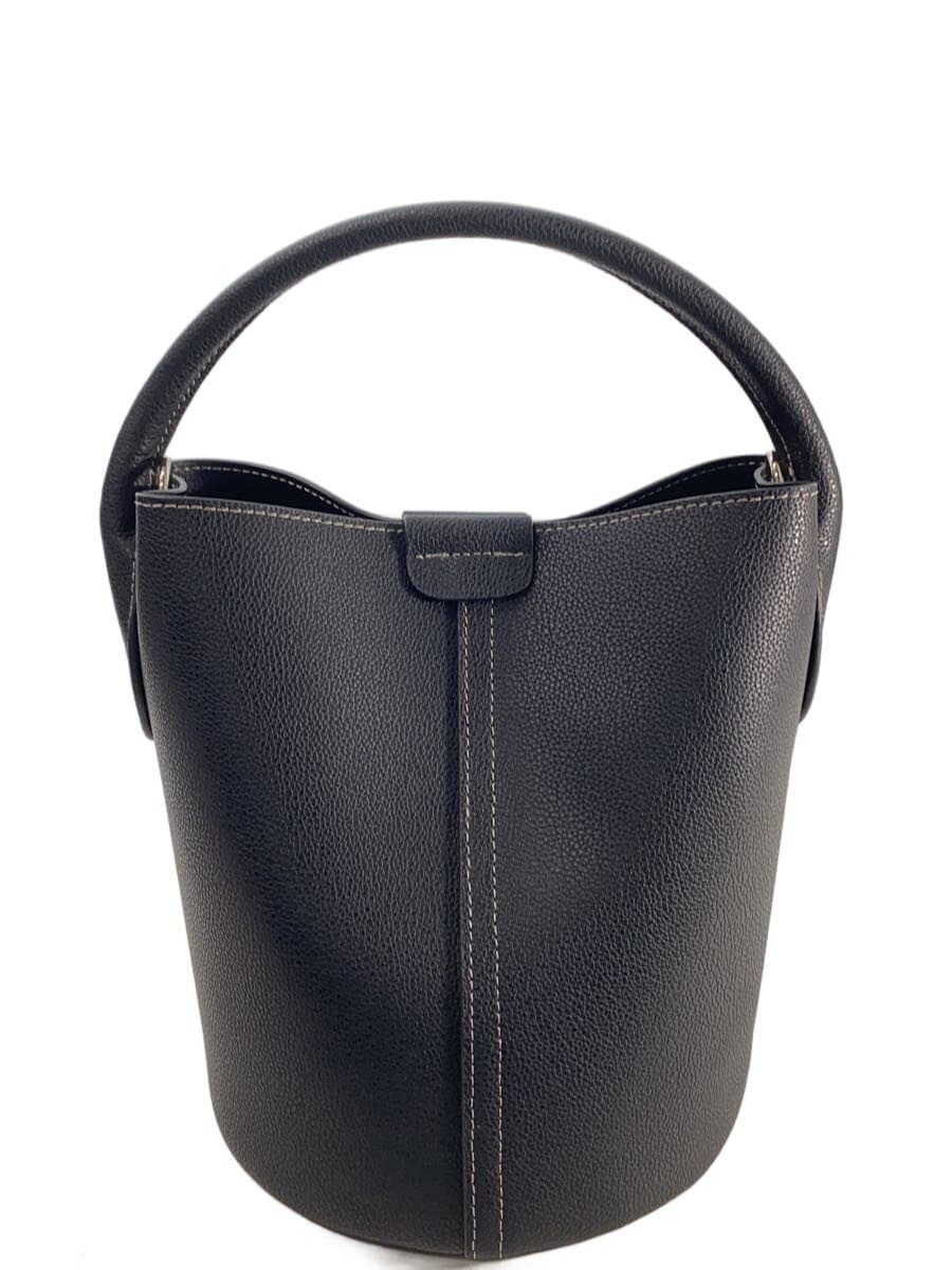 UNITED ARROWS Shoulder Bag Leather BLK Solid