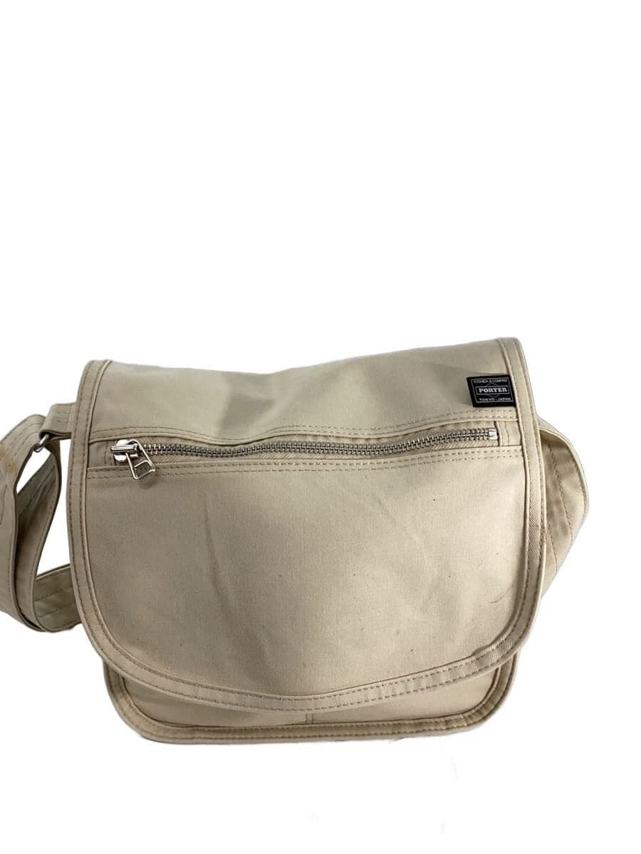 PORTER GIRL Shoulder Bag Canvas CRM Solid 667-09471