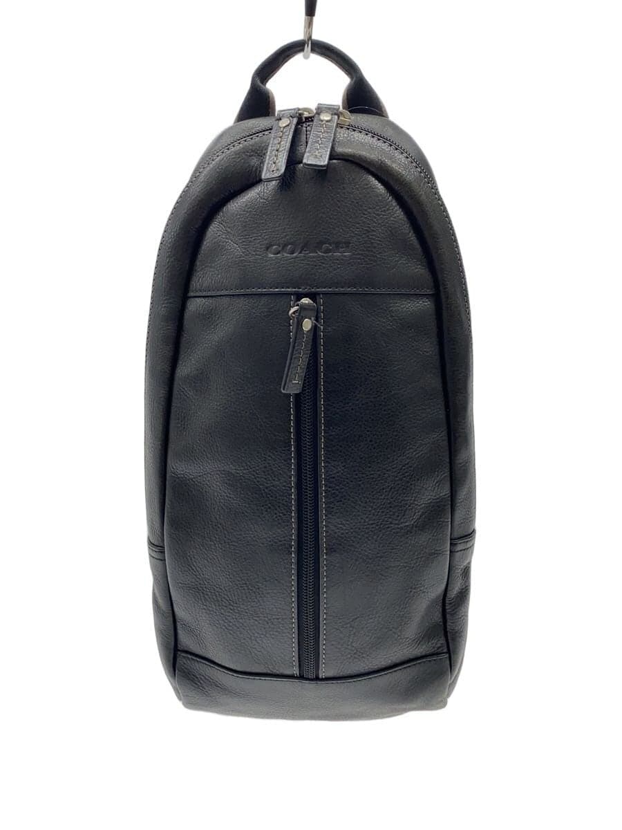 COACH Shoulder Bag_Black Leather BLK F70811