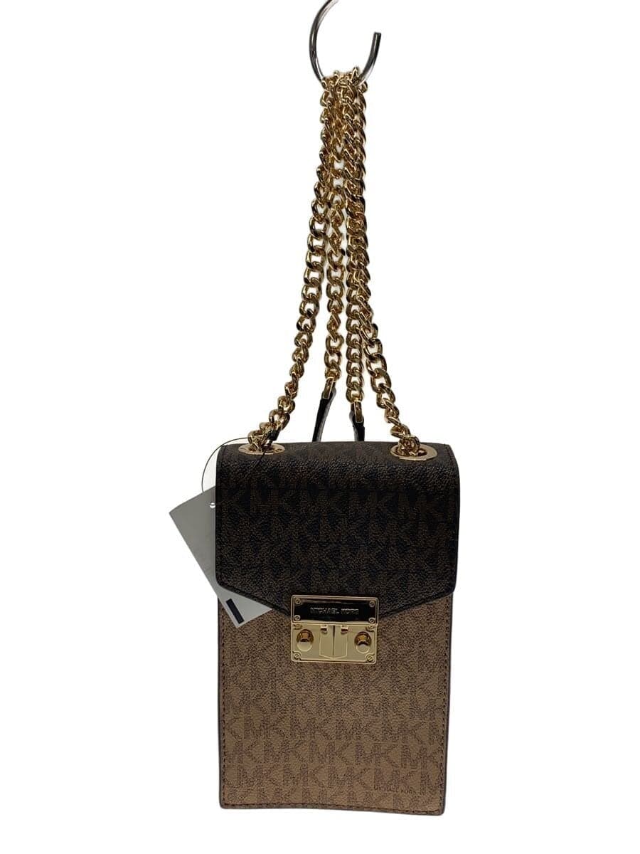 MICHAEL KORS Shoulder Bag Leather BRW All Over Pattern 35F0GXOL1L