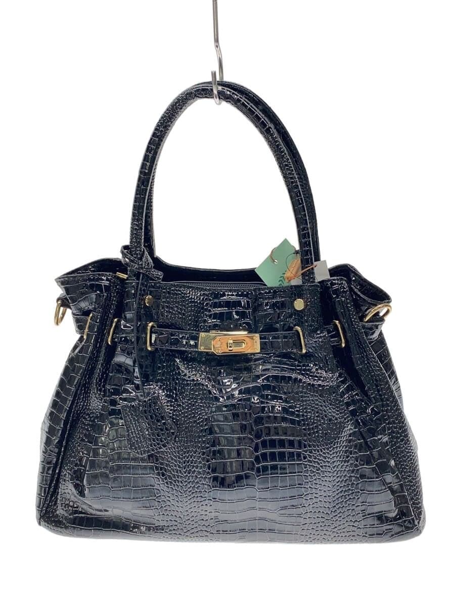 Other Brand Borsa spesa Handbag Leather BLK Solid