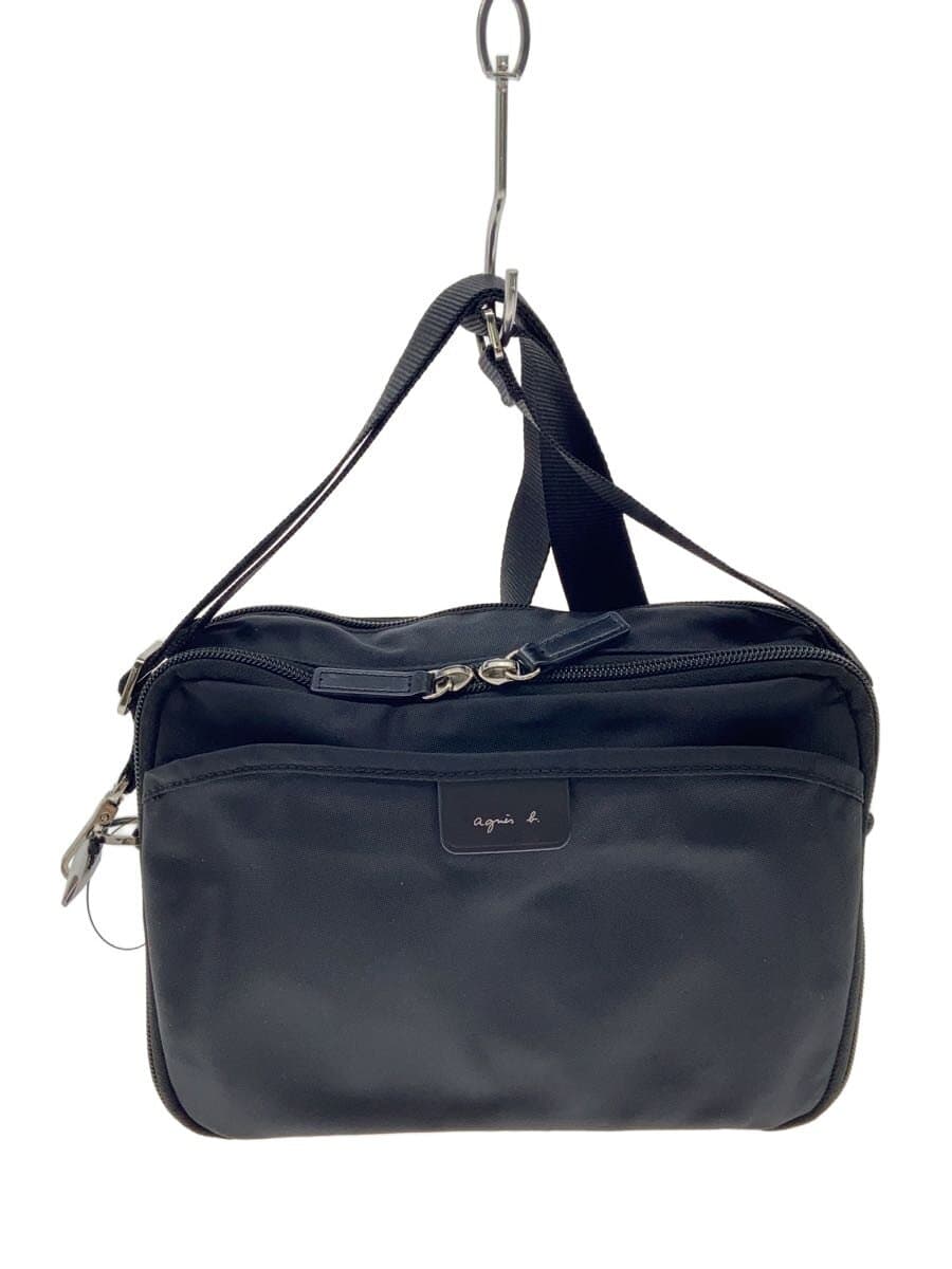 agnes b VOYAGE shoulder bag nylon BLK RAT01-03