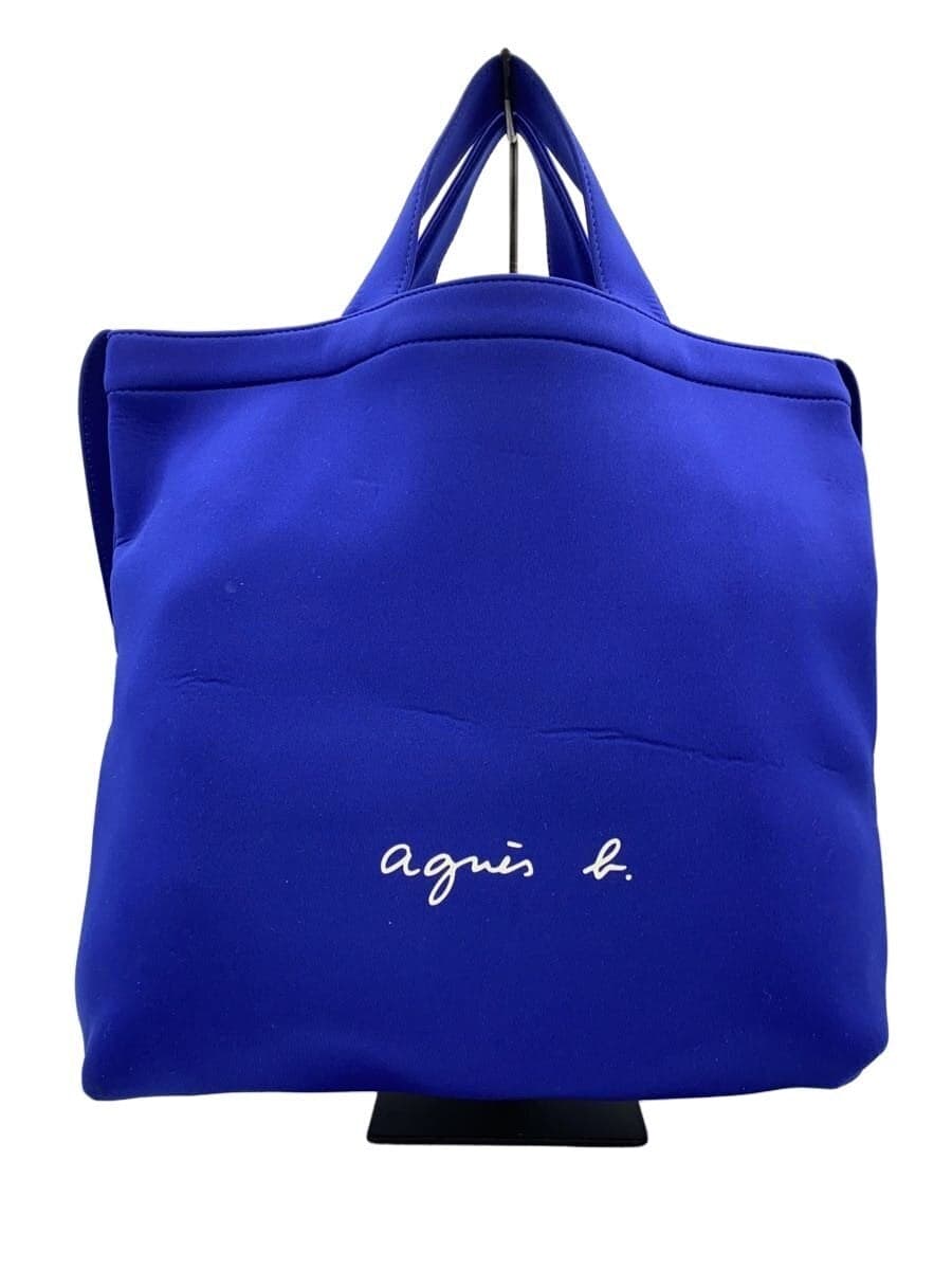 agnes b. Shoulder Tote Bag Neoprene Material ras19-02