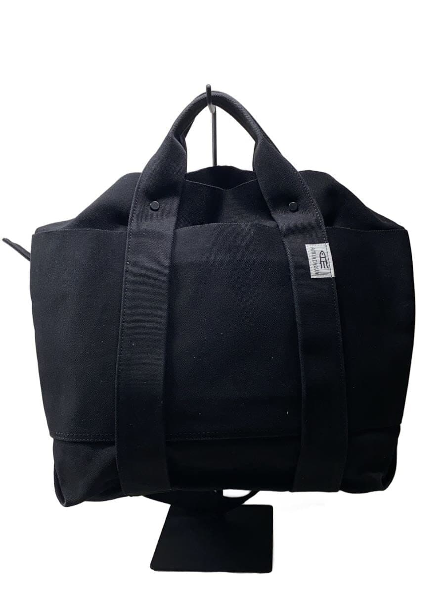 AMIACALVA x SHIPS Tote Bag Canvas BLK Solid