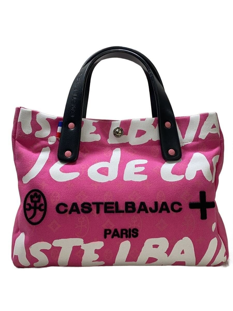 CASTELBAJAC Tote Bag Canvas PNK All Over Pattern 070551-3