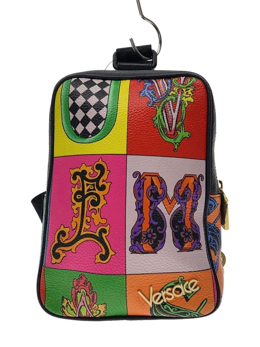 VERSACE Shoulder Bag Leather Multicolor DFZ7105