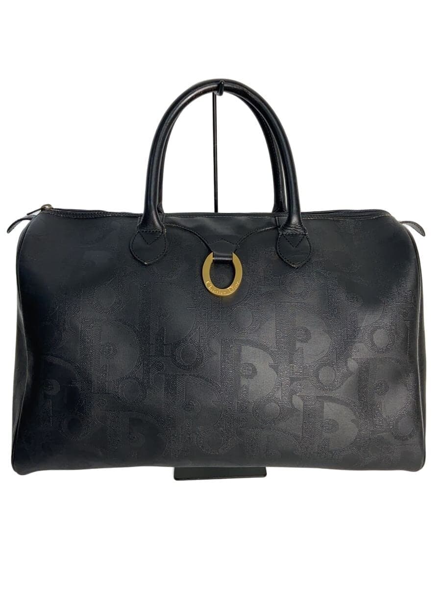 Christian Dior Boston Bag Leather BLK