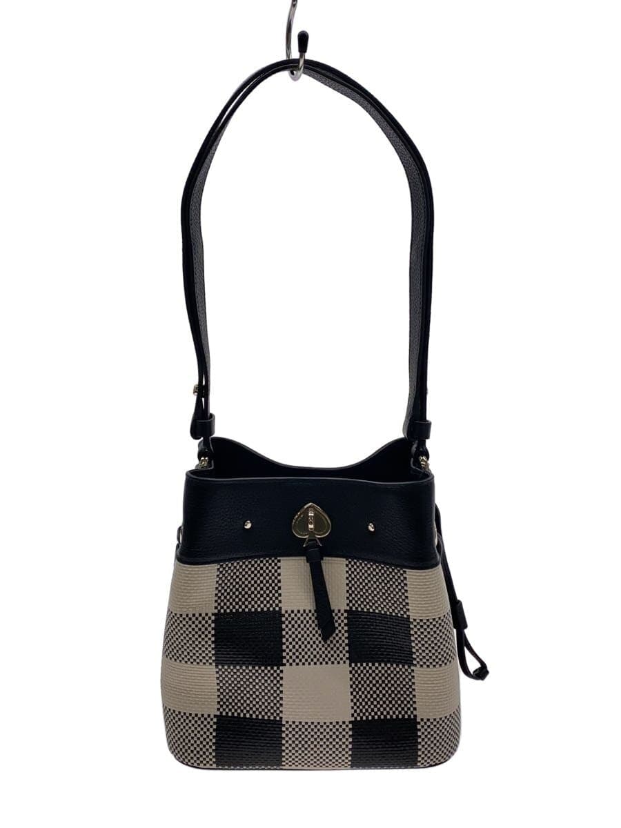 Kate Spade New York shoulder bag leather black check