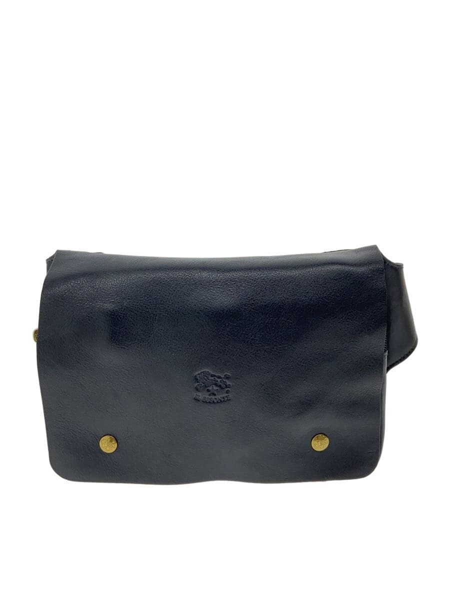 IL BISONTE Waist Bag Leather BLK