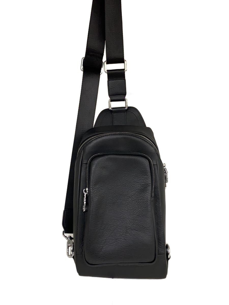 Other Brand Shoulder Bag Leather BLK Solid