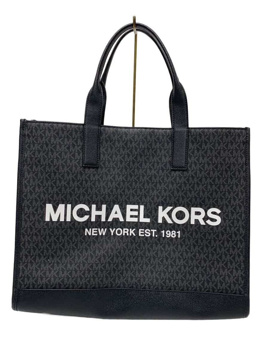 MICHAEL MICHAEL KORS Tote Bag PVC BLK Monogram 37F2LCOT4B