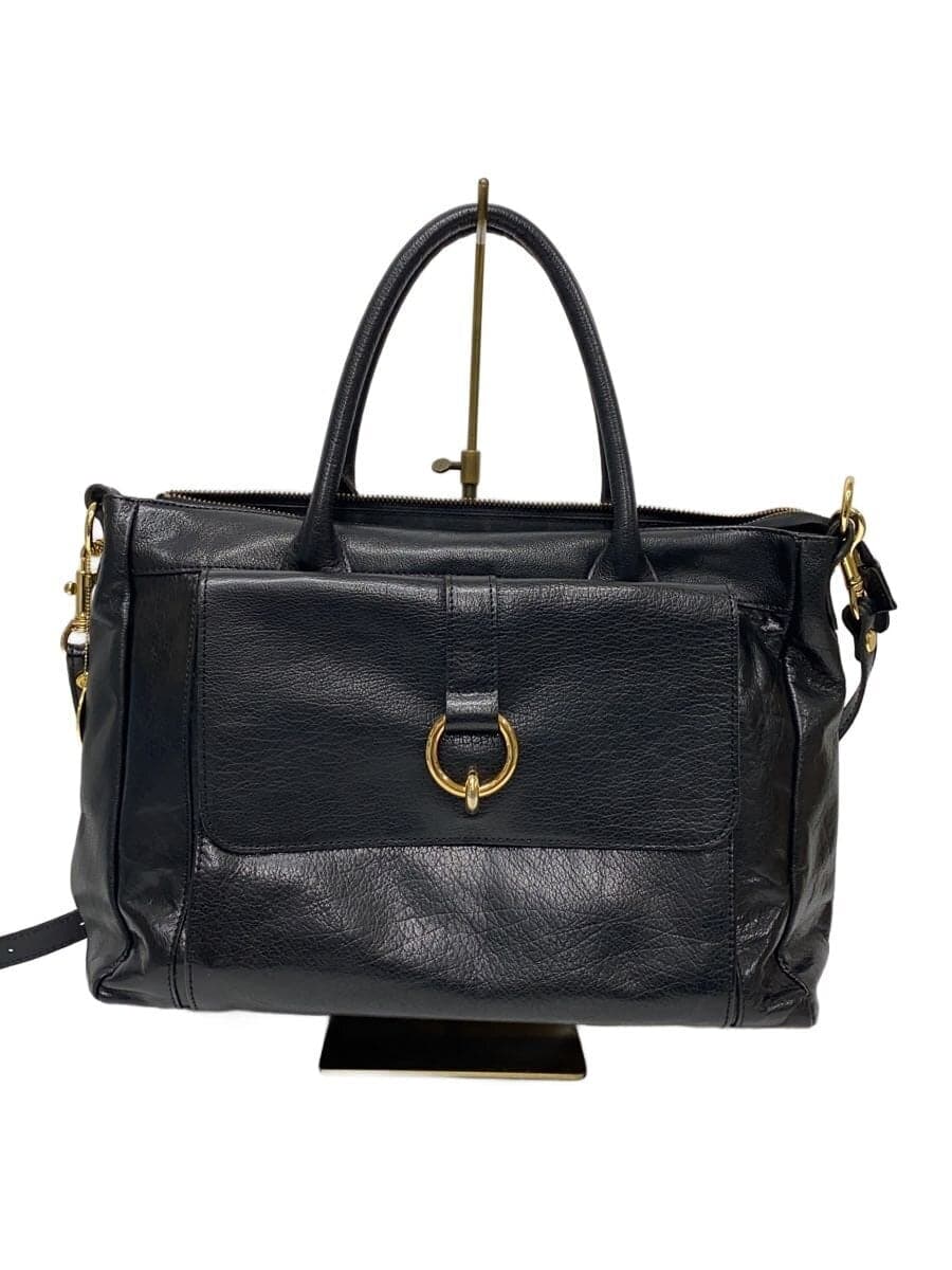 BARDOT ROSE Shoulder Bag Leather BLK Solid