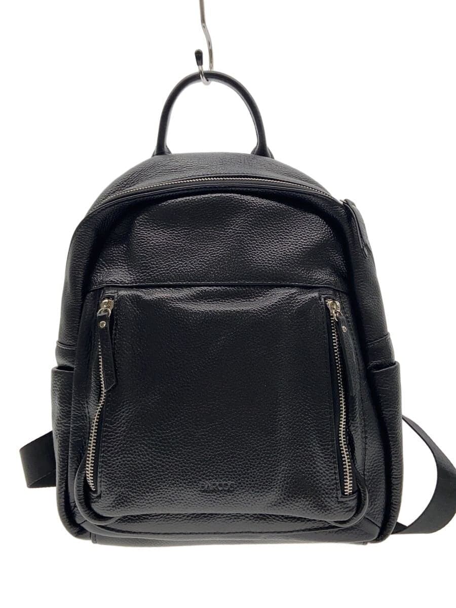 BARCOS Backpack Leather BLK Solid