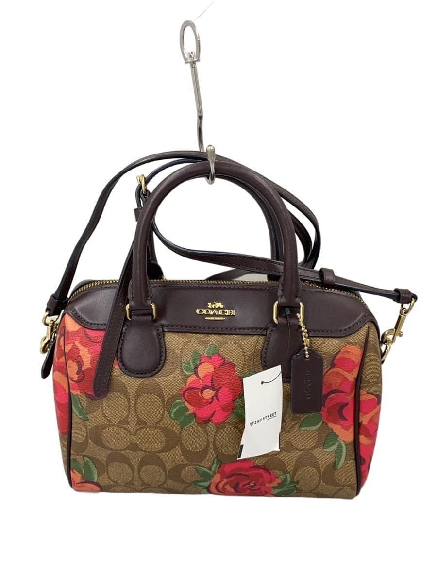 COACH Shoulder Bag PVC BRW F39962