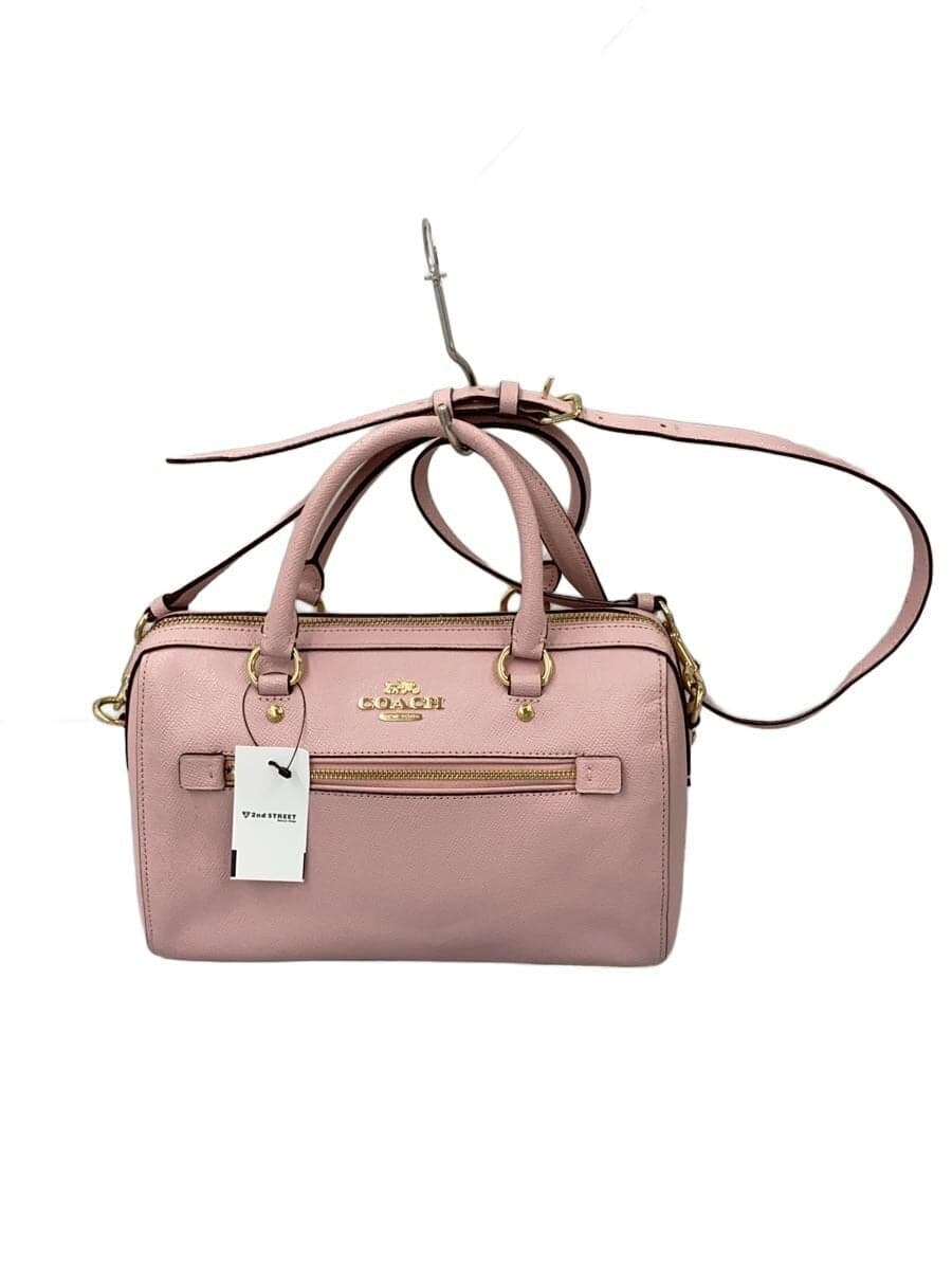 COACH Rowan Satchel_Pink Leather PNK Solid F79946 IMAOM