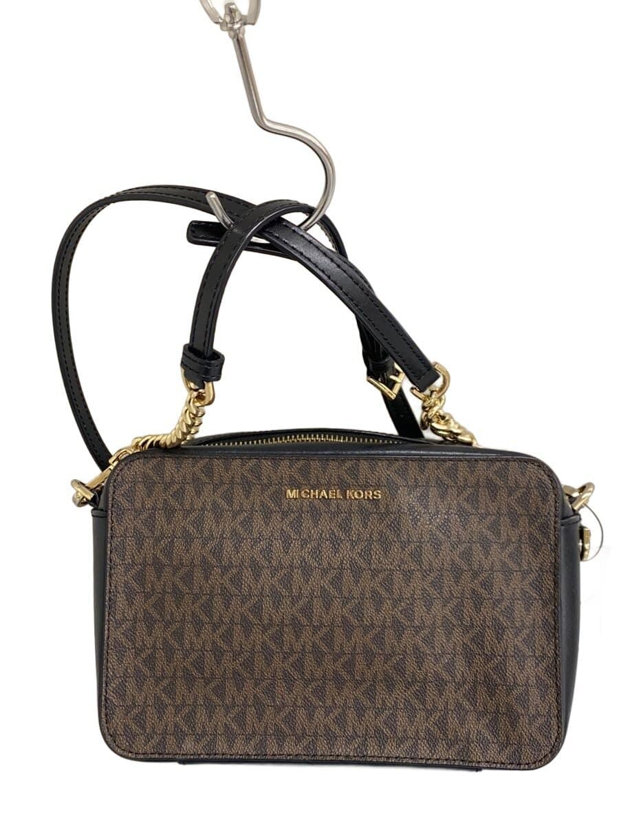 MICHAEL KORS Shoulder Bag Leather BRW All Over Pattern AB-1905